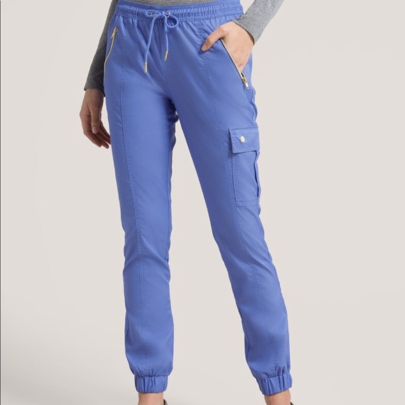 Jaanuu Jogger Scrub Pants Used Small Ceil Blue